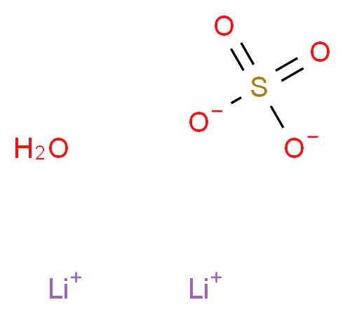 硫酸锂 一水合物_分子结构_CAS_10102-25-7)