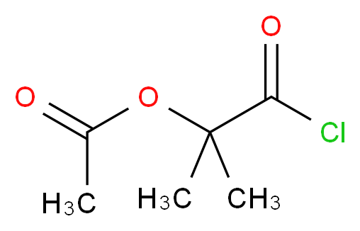 1-chloro-2-methyl-1-oxopropan-2-yl acetate_分子结构_CAS_40635-66-3