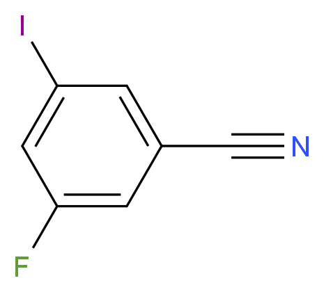 3-Fluoro-5-iodobenzonitrile_分子结构_CAS_723294-75-5)