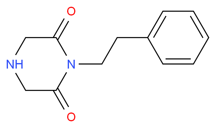 1-(2-phenylethyl)piperazine-2,6-dione_分子结构_CAS_247128-18-3