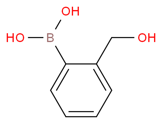 [2-(hydroxymethyl)phenyl]boronic acid_分子结构_CAS_87199-14-2