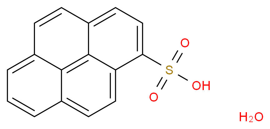 1-芘磺酸 水合物_分子结构_CAS_654055-00-2)