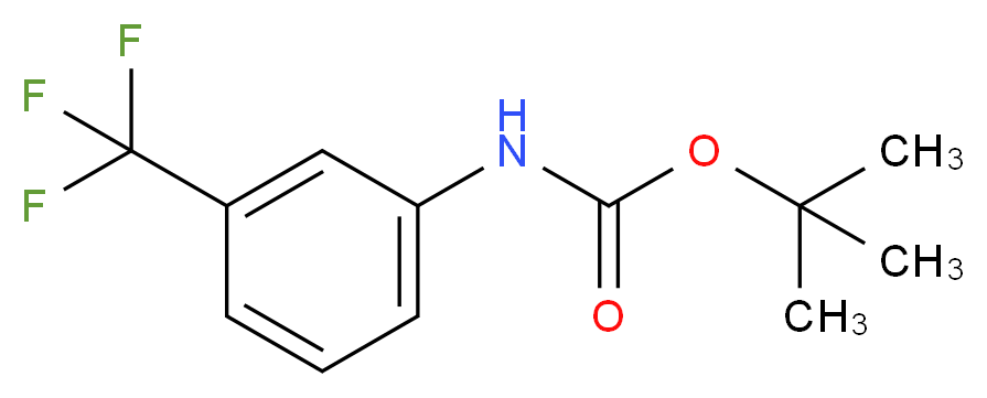 tert-Butyl [3-(trifluoromethyl)phenyl]carbamate_分子结构_CAS_109134-07-8)