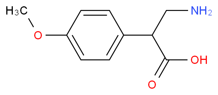 3-AMINO-2-(4-METHOXY-PHENYL)-PROPIONIC ACID_分子结构_CAS_)