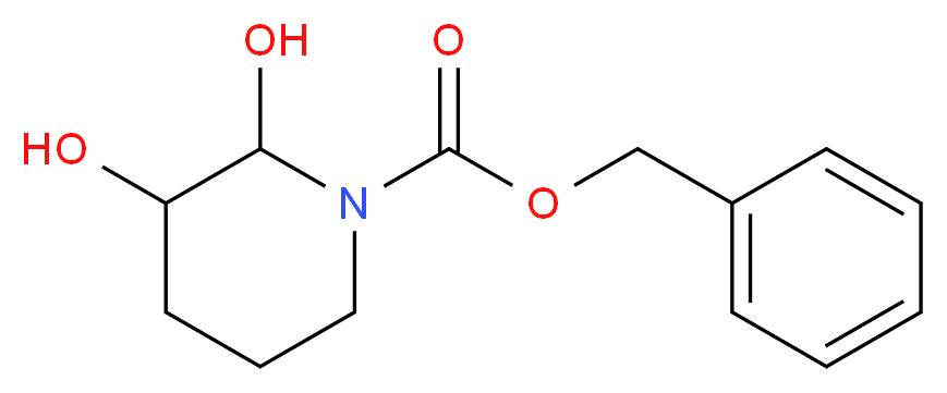 2,3-Dihydroxy-1-piperidinecarboxylic Acid Phenylmethyl Ester_分子结构_CAS_473436-50-9)