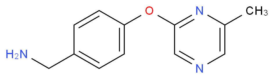 4-[(6-Methylpyrazin-2-yl)oxy]benzylamine 97%_分子结构_CAS_926921-67-7)