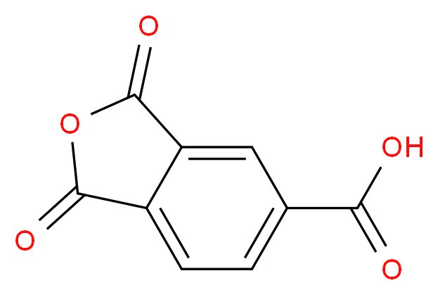 1,3-dioxo-1,3-dihydroisobenzofuran-5-carboxylic acid_分子结构_CAS_552-30-7)