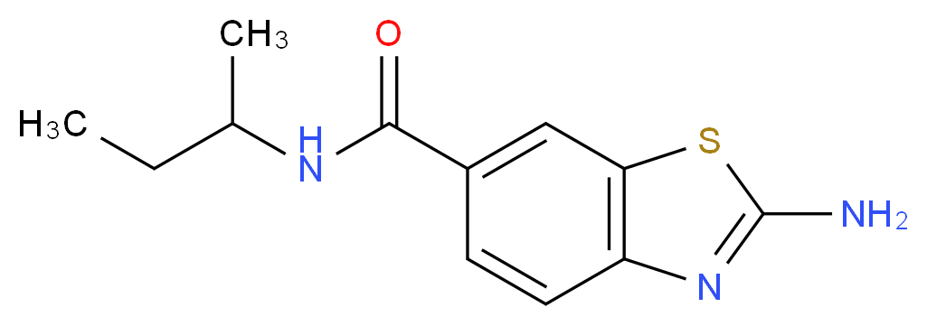 2-amino-N-(butan-2-yl)-1,3-benzothiazole-6-carboxamide_分子结构_CAS_320740-71-4