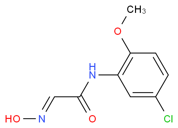 (2E)-N-(5-chloro-2-methoxyphenyl)-2-(hydroxyimino)acetamide_分子结构_CAS_67303-24-6)