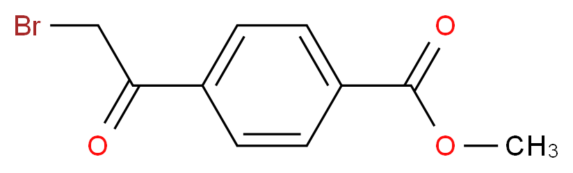 4-(2-Bromoacetyl)benzoic Acid Methyl Ester_分子结构_CAS_56893-25-5)