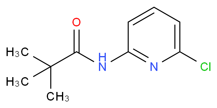 N-(6-chloropyridin-2-yl)-2,2-dimethylpropanamide_分子结构_CAS_86847-84-9