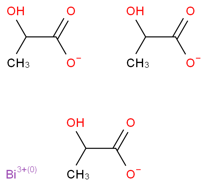 BISMUTH LACTATE_分子结构_CAS_6591-53-3)