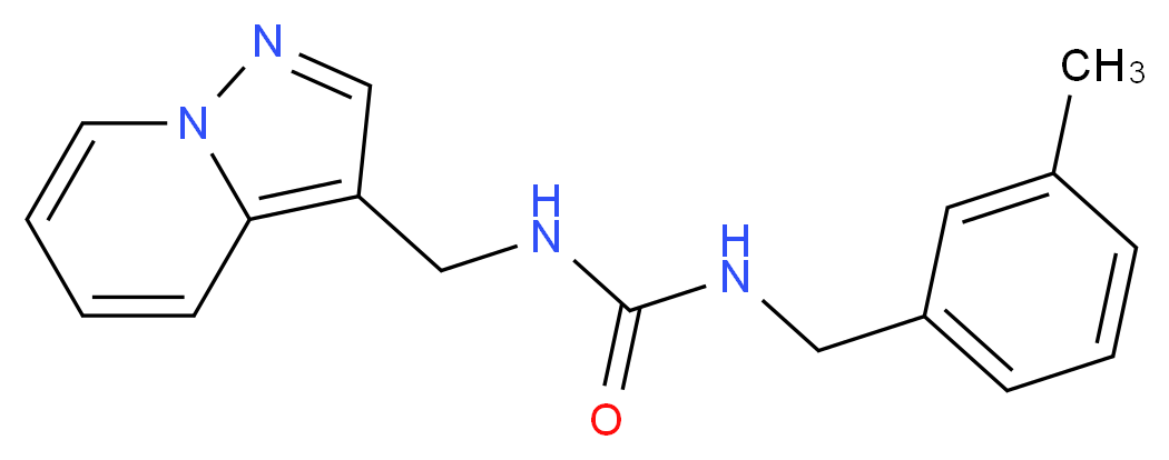N-(3-methylbenzyl)-N'-(pyrazolo[1,5-a]pyridin-3-ylmethyl)urea_分子结构_CAS_)