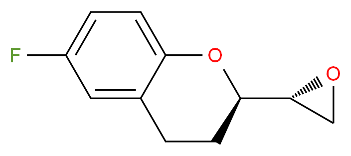 (2R, 2'S)-6-Fluoro-2-(2'-oxiranyl)chromane_分子结构_CAS_129050-26-6)