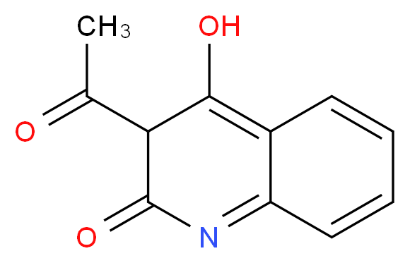 3-Acetyl-4-hydroxyquinolin-2(1H)-one_分子结构_CAS_26138-64-7)