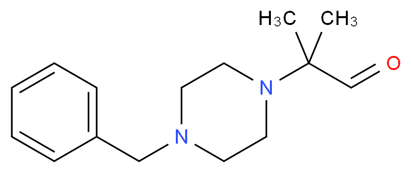 2-(4-Benzylpiperazino)-2-methylpropanal_分子结构_CAS_)