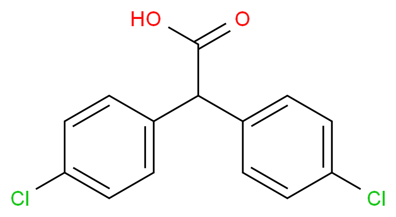 双(4-氯苯基)乙酸_分子结构_CAS_83-05-6)