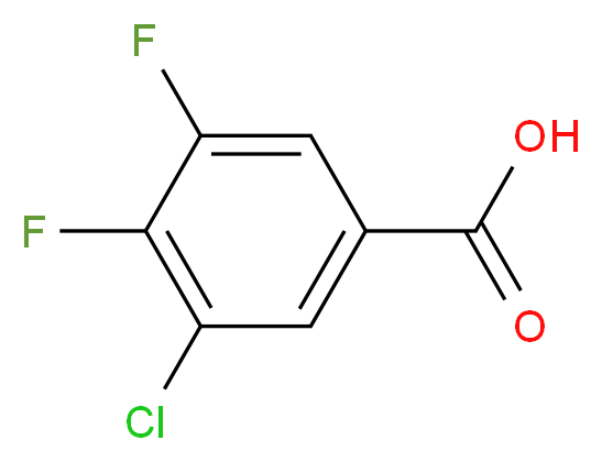 3-chloro-4,5-difluorobenzoic acid_分子结构_CAS_150444-95-4