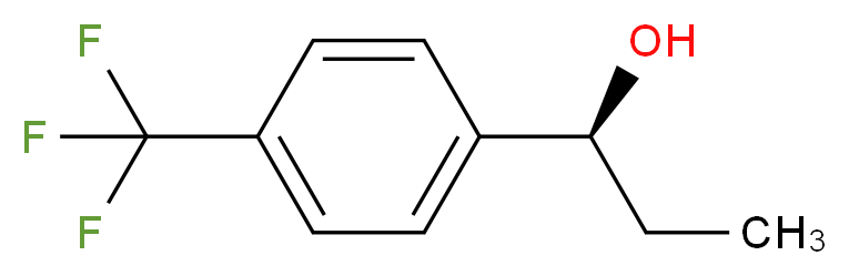 (1S)-(-)-1-[4-(Trifluoromethyl)phenyl]propan-1-ol 97%_分子结构_CAS_73854-05-4)