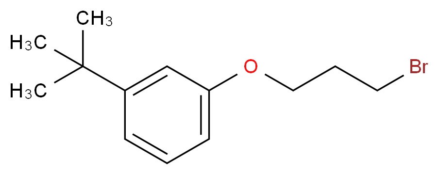 1-(3-bromopropoxy)-3-tert-butylbenzene_分子结构_CAS_)