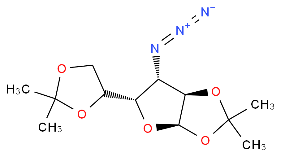 3-Azido-3-deoxy-1,2:5,6-di-O-isopropylidene-α-D-glucofuranose_分子结构_CAS_13964-23-3)