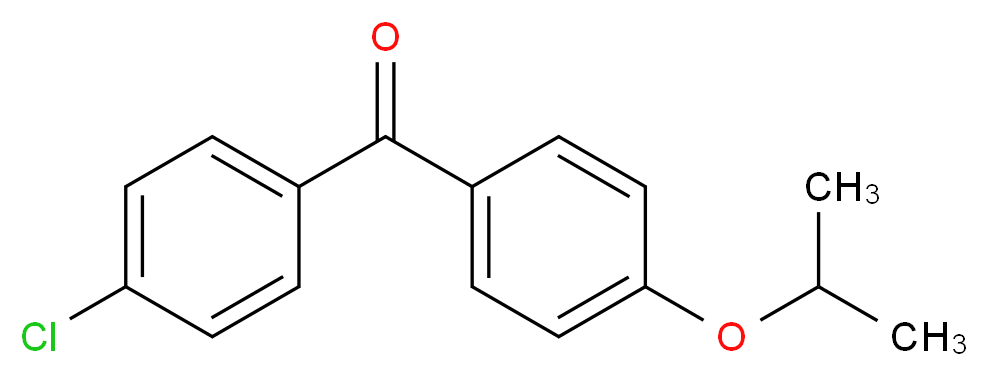 (4-chlorophenyl)[4-(propan-2-yloxy)phenyl]methanone_分子结构_CAS_154356-96-4