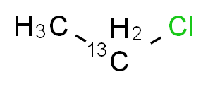 1-chloro(1-<sup>1</sup><sup>3</sup>C)ethane_分子结构_CAS_117890-47-8