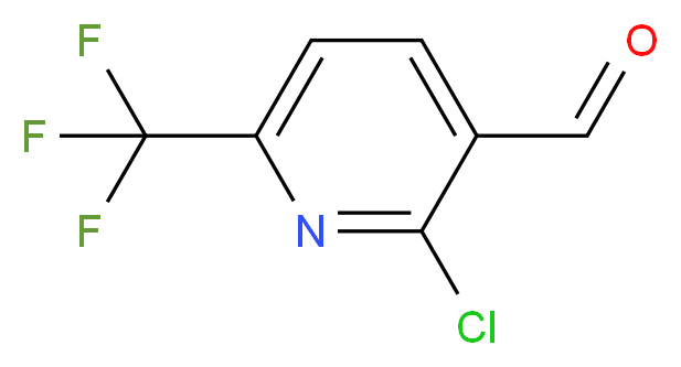 2-CHLORO-6-(TRIFLUOROMETHYL)NICOTINALDEHYDE_分子结构_CAS_944900-06-5)