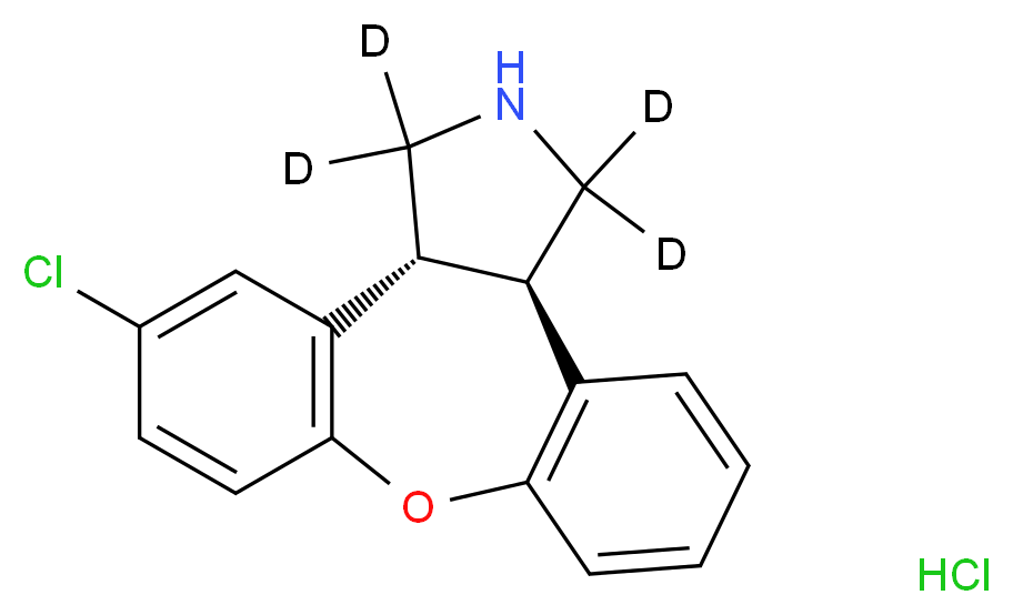 (2R,6R)-9-chloro(3,3,5,5-<sup>2</sup>H<sub>4</sub>)-13-oxa-4-azatetracyclo[12.4.0.0<sup>2</sup>,<sup>6</sup>.0<sup>7</sup>,<sup>1</sup><sup>2</sup>]octadeca-1(14),7(12),8,10,15,17-hexaene hydrochloride_分子结构_CAS_1246820-54-1