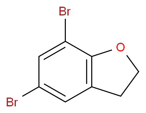 5,7-Dibromo-2,3-dihydrobenzofuran_分子结构_CAS_123266-59-1)