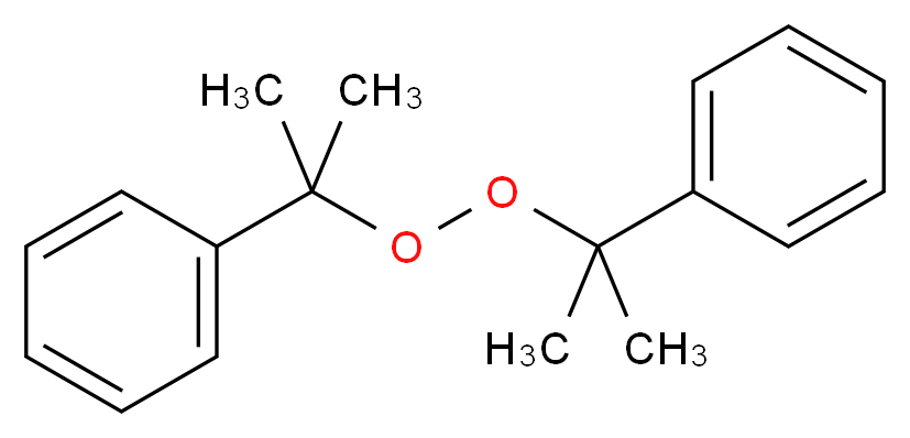 {2-[(2-phenylpropan-2-yl)peroxy]propan-2-yl}benzene_分子结构_CAS_80-43-3