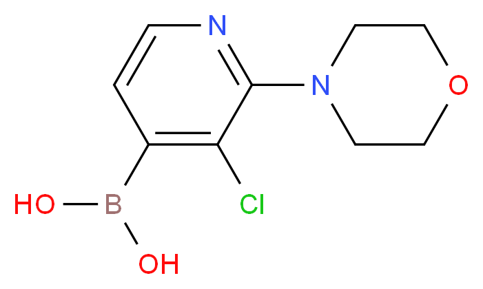 3-Chloro-2-(morpholin-4-yl)pyridine-4-boronic acid 97%_分子结构_CAS_)