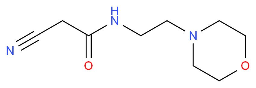 2-Cyano-N-(2-morpholin-4-yl-ethyl)-acetamide_分子结构_CAS_15029-26-2)