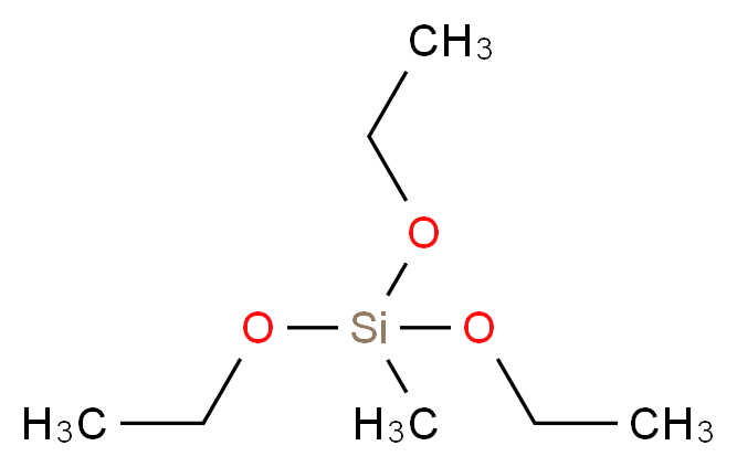 triethoxy(methyl)silane_分子结构_CAS_2031-67-6