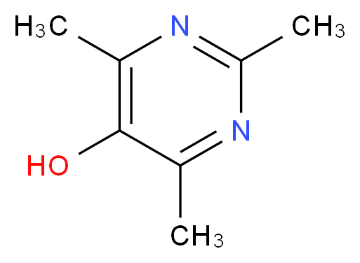 2,4,6-trimethyl-5-pyrimidinol_分子结构_CAS_71267-12-4)