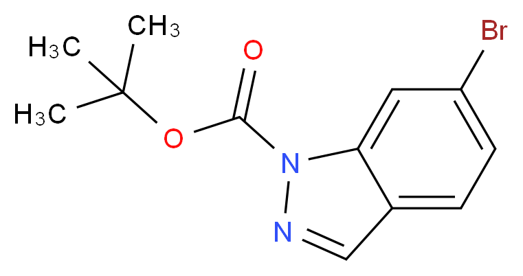 tert-butyl 6-bromo-1H-indazole-1-carboxylate_分子结构_CAS_651780-02-8