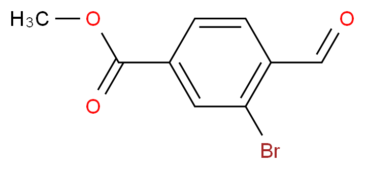 Methyl 3-bromo-4-formylbenzoate_分子结构_CAS_90484-53-0)