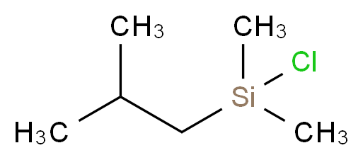 chlorodimethyl(2-methylpropyl)silane_分子结构_CAS_27490-70-6