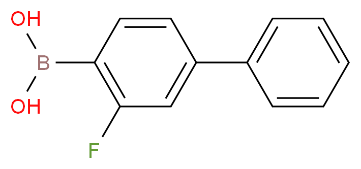 (2-fluoro-4-phenylphenyl)boronic acid_分子结构_CAS_1199616-73-3