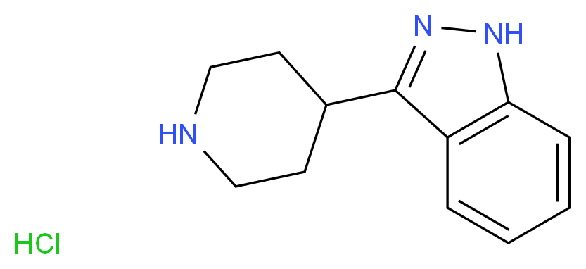 3-(piperidin-4-yl)-1H-indazole hydrochloride_分子结构_CAS_1416351-79-5