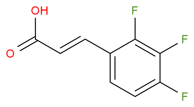 2,3,4-三氟肉桂酸_分子结构_CAS_207742-85-6)