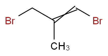 1,3-dibromo-2-methylprop-1-ene_分子结构_CAS_35911-17-2