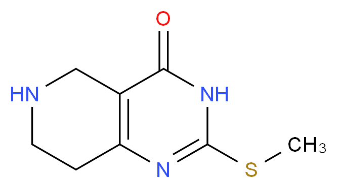 2-(methylthio)-5,6,7,8-tetrahydropyrido[4,3-d]pyrimidin-4(3H)-one_分子结构_CAS_1172749-36-8)