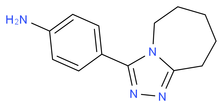 4-(6,7,8,9-Tetrahydro-5H-[1,2,4]triazolo[4,3-a]azepin-3-yl)-phenylamine_分子结构_CAS_109220-81-7)