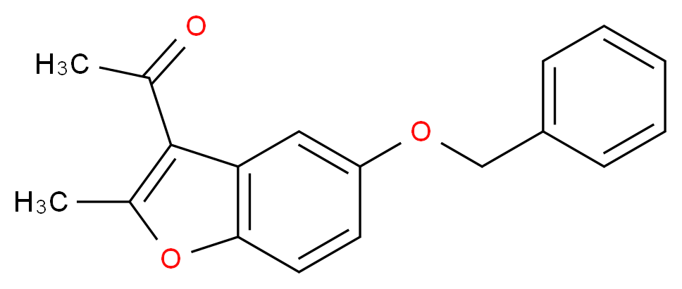 1-[5-(benzyloxy)-2-methyl-1-benzofuran-3-yl]ethan-1-one_分子结构_CAS_309935-98-6