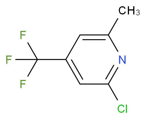 2-Chloro-6-methyl-4-(trifluoromethyl)pyridine_分子结构_CAS_22123-14-4)