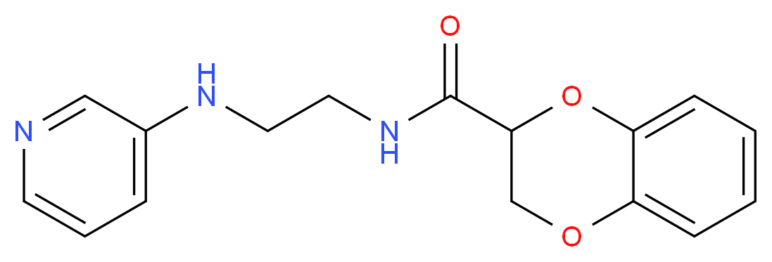 N-[2-(pyridin-3-ylamino)ethyl]-2,3-dihydro-1,4-benzodioxine-2-carboxamide_分子结构_CAS_)