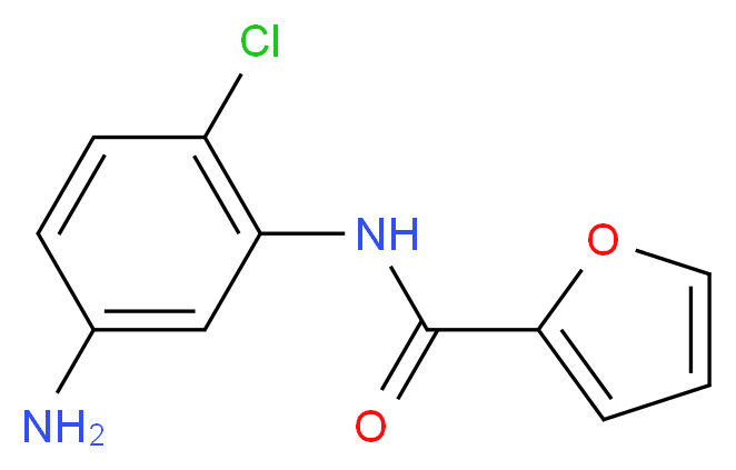 N-(5-amino-2-chlorophenyl)furan-2-carboxamide_分子结构_CAS_505066-17-1