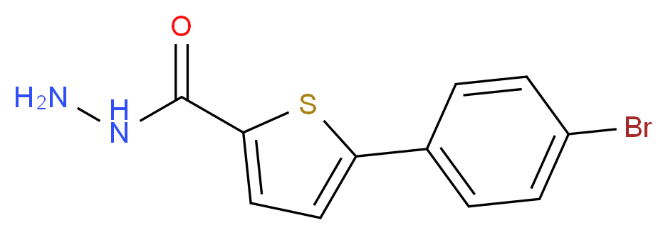 5-(4-bromophenyl)thiophene-2-carbohydrazide_分子结构_CAS_62403-14-9