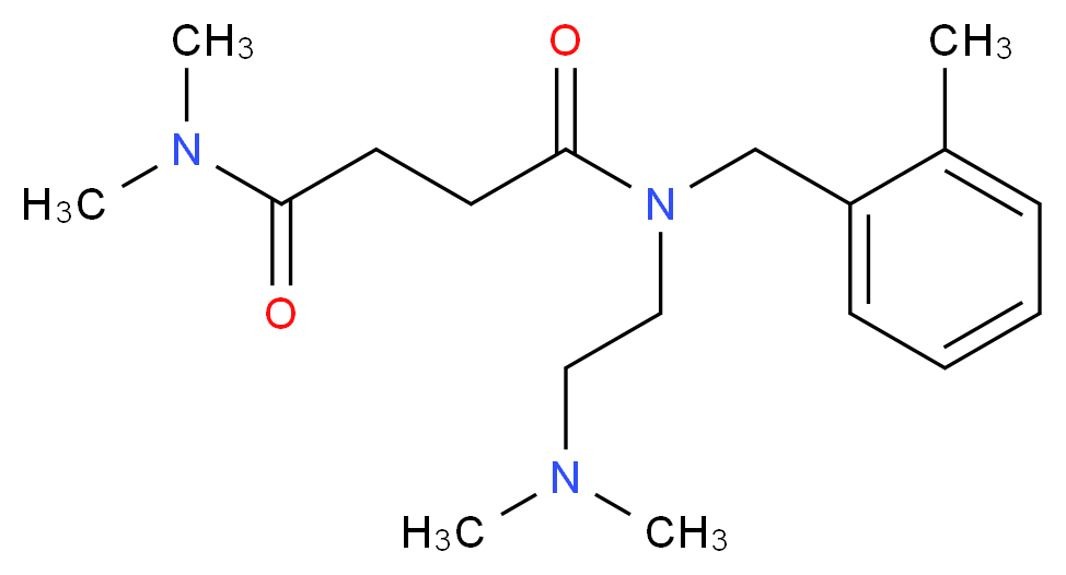 N-[2-(dimethylamino)ethyl]-N',N'-dimethyl-N-(2-methylbenzyl)succinamide_分子结构_CAS_)